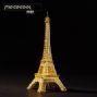 solid metal model assembly of eiffel tower